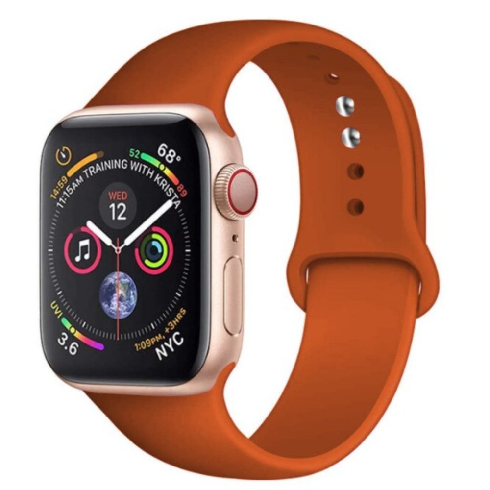 NEW[BAND] D Orange Sport Silicone For Apple Watch